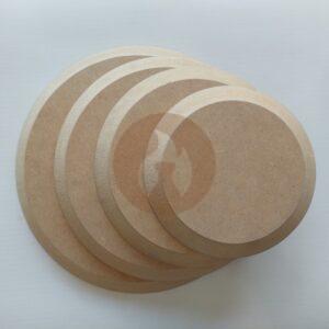 Círculos Apilables Contramoldes de Fibrofácil en cinco medidas