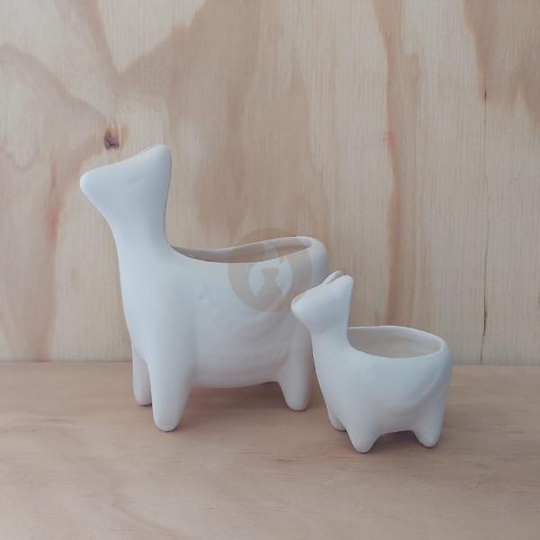 Maceta Llama - Molde simple - 3 taceles