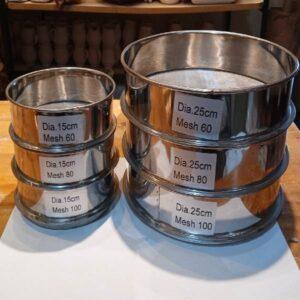 Tamiz de Acero Galvanizado para Cerámica  de 15 y 25cm de diámetro diferentes mallas