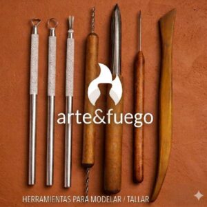 Set de 7 herramientas para modelado y tallado