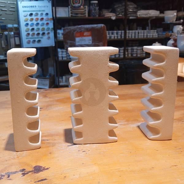 Set de Peines Refractarios para Hornear Azulejos (Trípode) / Soportes para Esmaltado