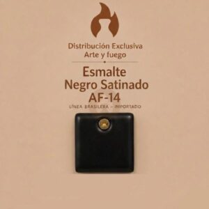 Esmalte Negro Satinado AF-14 IMPORTADO para baja temperatura 1kg