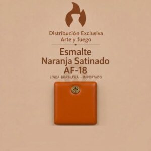 Esmalte Naranja Satinado AF-18 IMPORTADO para baja temperatura 1 Kg