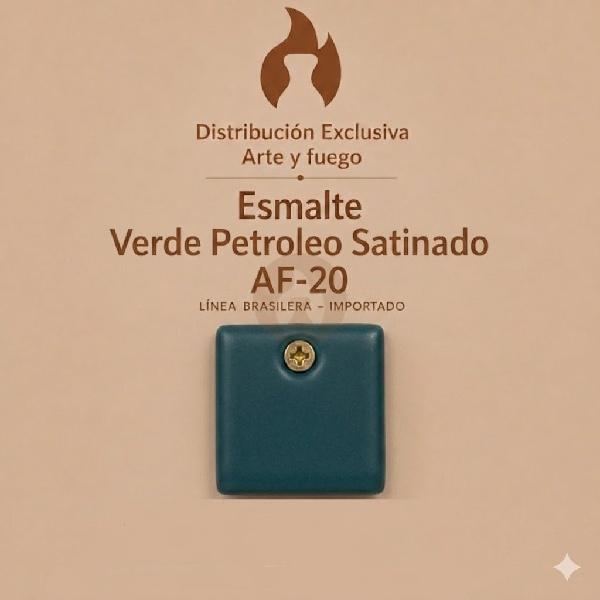 Esmalte Verde Petroleo Satinado AF-20 IMPORTADO para baja temperatura