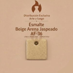 Esmalte Beige Arena Jaspeado AF-36 IMPORTADO para baja temperatura 1 Kg