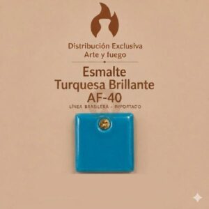 Esmalte Turquesa Brillante AF-40 IMPORTADO para baja temperatura
