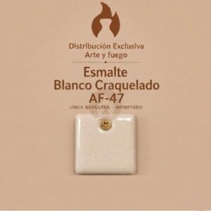Esmalte Blanco Craquelado AF-47 IMPORTADO para baja temperatura 1 Kg