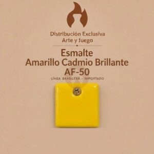 Esmalte Amarillo Cadmio Brillante AF-50 IMPORTADO para baja temperatura 1kg