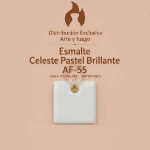 Esmalte Celeste Pastel Brillante AF-55 IMPORTADO para baja temperatura 1 Kg