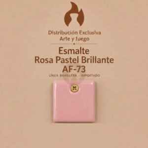 Esmalte Rosa Pastel Brillante AF-73 IMPORTADO para baja temperatura