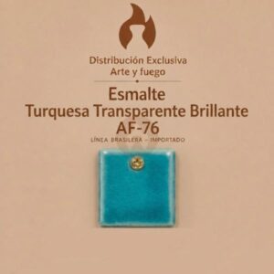 Esmalte Turquesa Transparente Brillante AF-76 IMPORTADO para baja temperatura