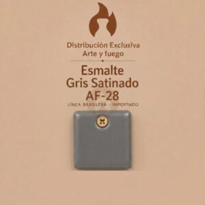 Esmalte Gris Satinado AF-28 IMPORTADO para baja temperatura 1 Kg
