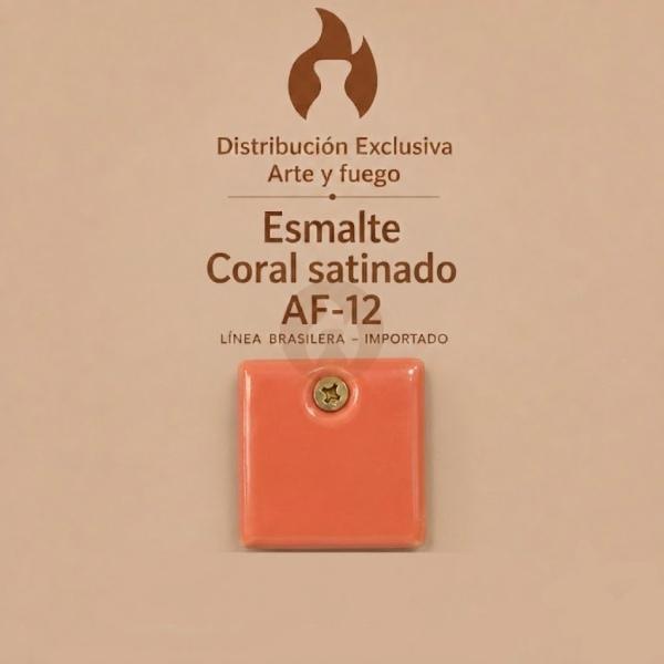 Esmalte Coral Satinado AF-12 IMPORTADO para baja temperatura 1 Kg