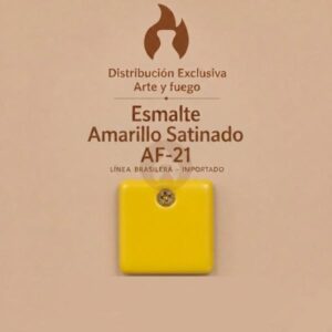 Esmalte Amarillo Satinado AF-21 IMPORTADO para baja temperatura 1 Kg