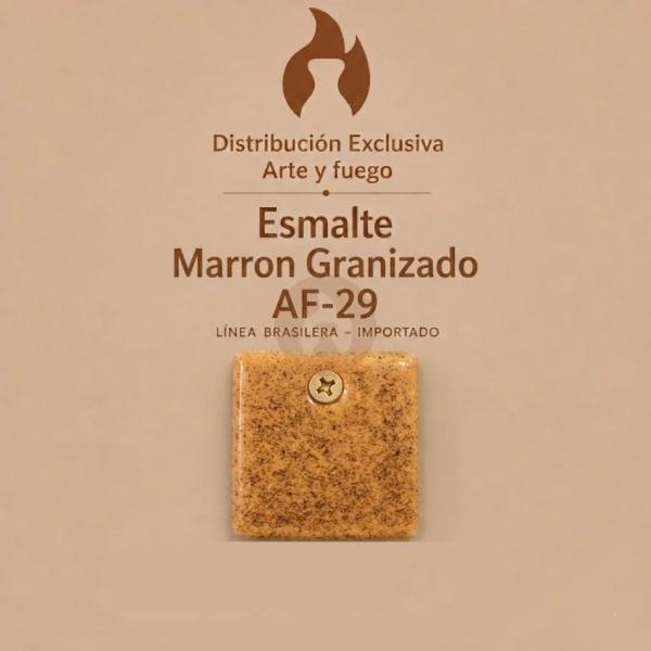 Esmalte Marron Granizado AF-29 IMPORTADO para baja temperatura 1 Kg