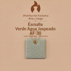 Esmalte Verde Agua Jaspeado AF-30 IMPORTADO para baja temperatura