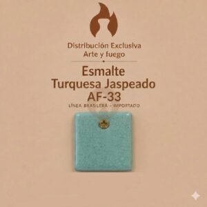 Esmalte Turquesa Jaspeado AF-33 IMPORTADO para baja temperatura
