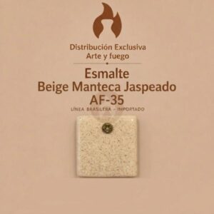 Esmalte Beige Manteca Jaspeado AF-35 IMPORTADO para baja temperatura 1 Kg