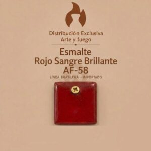 Esmalte Rojo Sangre Brillante AF-58 IMPORTADO para baja temperatura