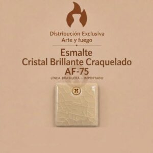 Esmalte Cristal Brillante Craquelado AF-75 IMPORTADO para baja temperatura 1 Kg