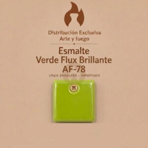 Esmalte Verde Flux Brillante AF-78 IMPORTADO para baja temperatura