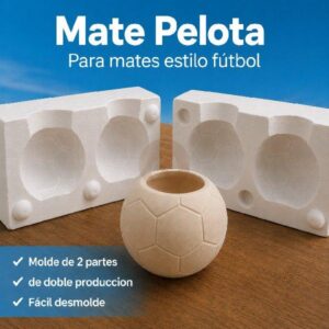 MATE FUTBOL- Molde Doble – 2 taceles
