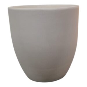 Maceta Bombé 10 cm bizcocho