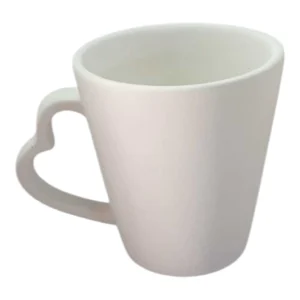 Taza Conica asa corazón- Bizcocho-
